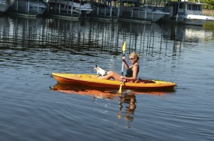 "Yeah!!! Our work is done and I get to go kayaking with LuLu"