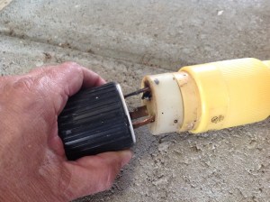 Burned Shore Power Plug